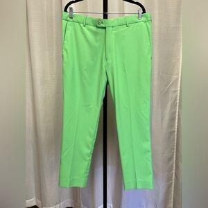 Peter Millar Wicking Element 4 Chino Golf Pants Performance Green | size 35